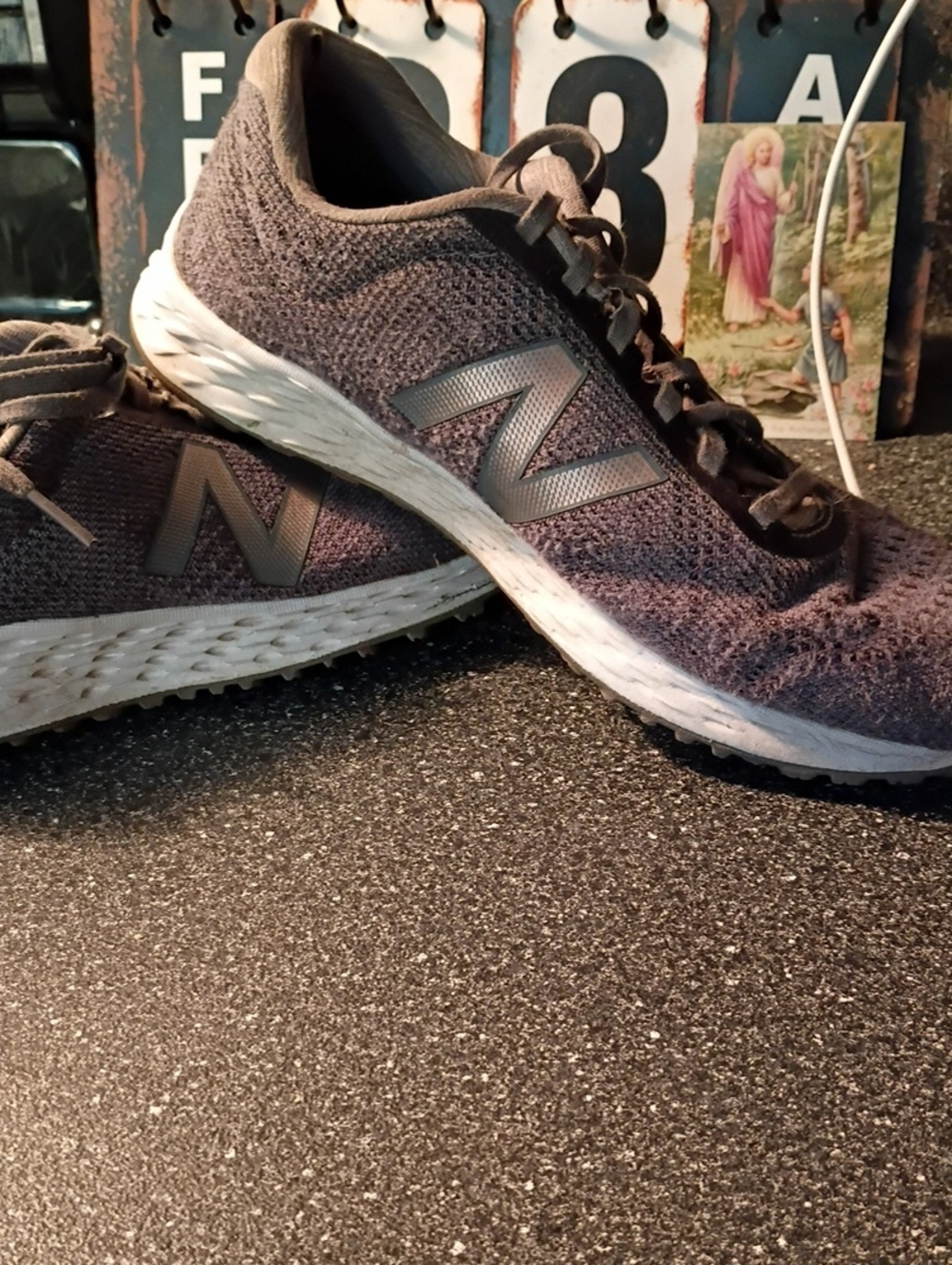 New Balance Women's Charcoal Knit Running Shoes